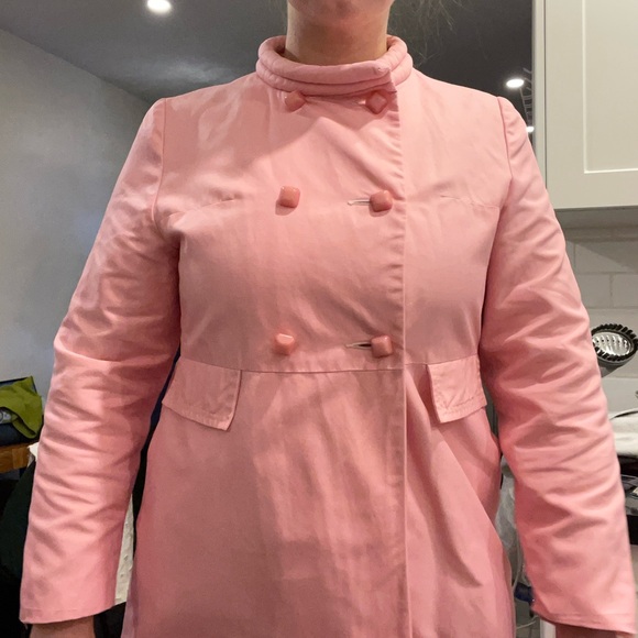Vintage Union made Pink Double-Breasted Coat - Picture 6 of 16